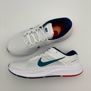 Mens Nike Air Zoom Structure 24 White Spruce Valerian Blue shoes